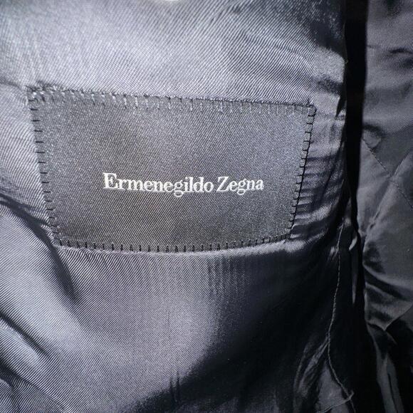 ERMENEGILDO ZEGNA Blazer 46R (56 EU) Gray Stripe - Picture 4 of 5